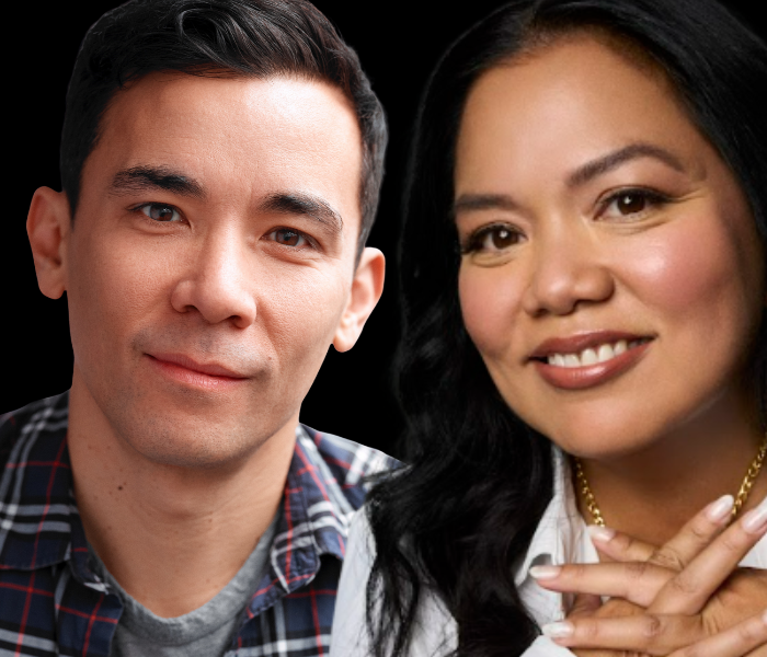 Conrad Ricamora and Melody Butiu