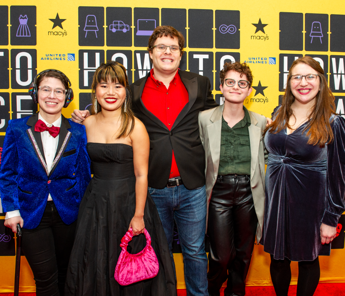 How to Dance in Ohio's Access Team: Nicole D'Angelo, Ava Xiao-Lin Rigelhaupt, Jeremy Wein, Liz Weber and Becky Leifman. Photo by Daniel Rader.
