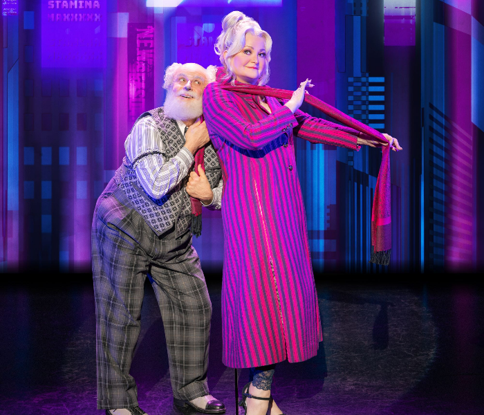 Stephen DeRosa and Faith Prince in BOOP! The Musical. Photo by Matthew Murphy and Evan Zimmerman.