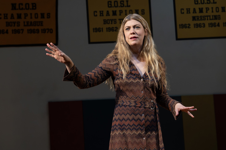 Susannah Flood in Liberation at Roundabout Theatre Company. Photo by Joan Marcus.