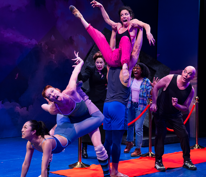 Taylor Mac, right, and the cast of Prosperous Fools at Theatre for a New Audience, one of multiple plays inspired by Molière this season. Photo by Travis Emery Hackett.